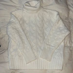 Cream turtleneck sweater. Size xxl